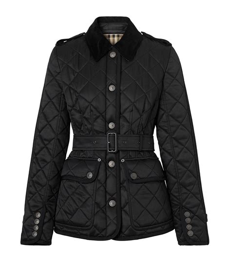 burberry quilted coat melinda|Quilted Coat in Black .